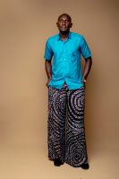 Adire Trousers With Patch Pocket