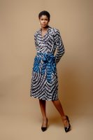 Adire Jacket With Contrast Pocket
