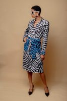 Adire Jacket With Contrast Pocket