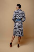 Adire Jacket With Contrast Pocket