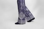 Adire Navy Blue Ila Palazzo Trousers with Embroidery