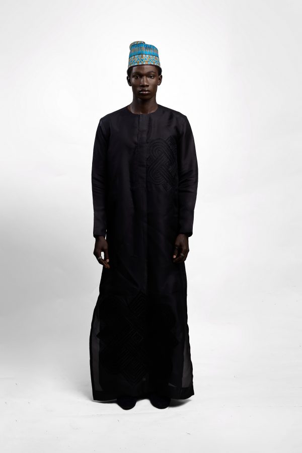 Long Silk Gazar Men's Kaftan
