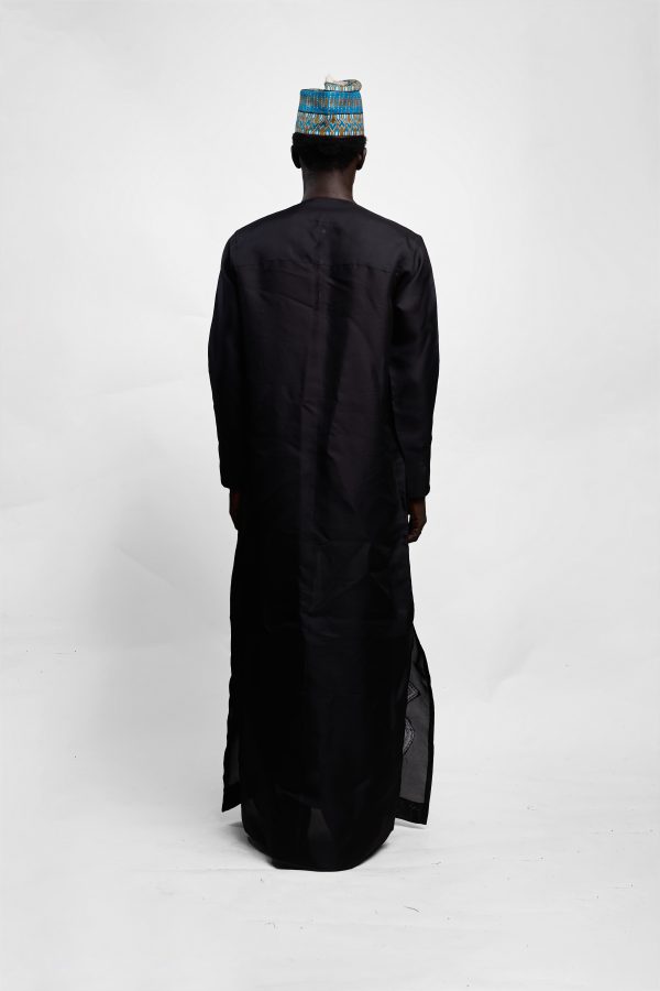 Long Silk Gazar Men's Kaftan