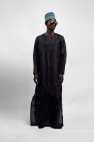 Long Silk Gazar Men's Kaftan