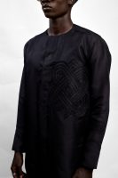 Long Silk Gazar Men's Kaftan