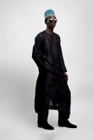 Long Silk Gazar Men's Kaftan